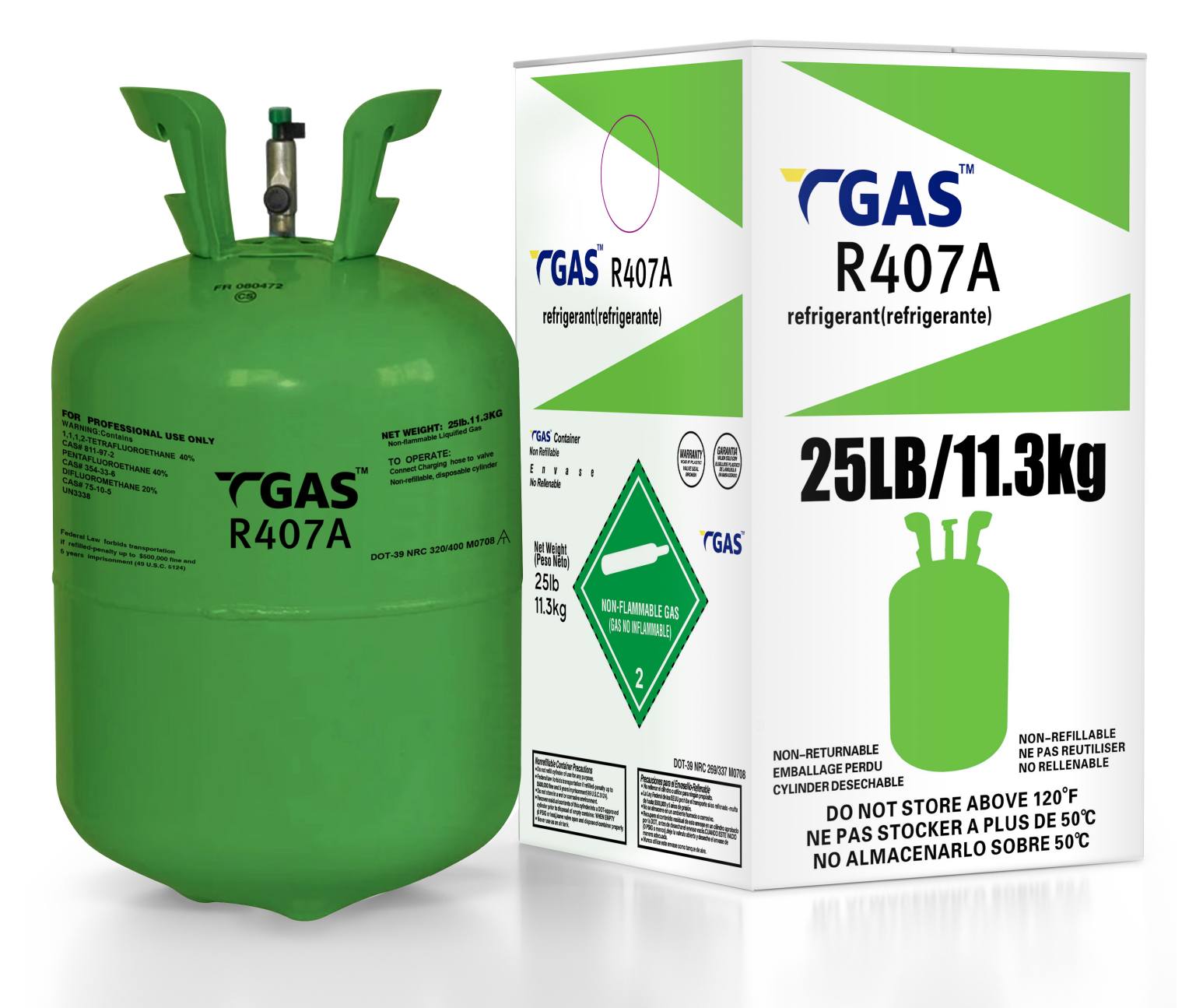 High-Purity R407A Refrigerant for Cooling Systems