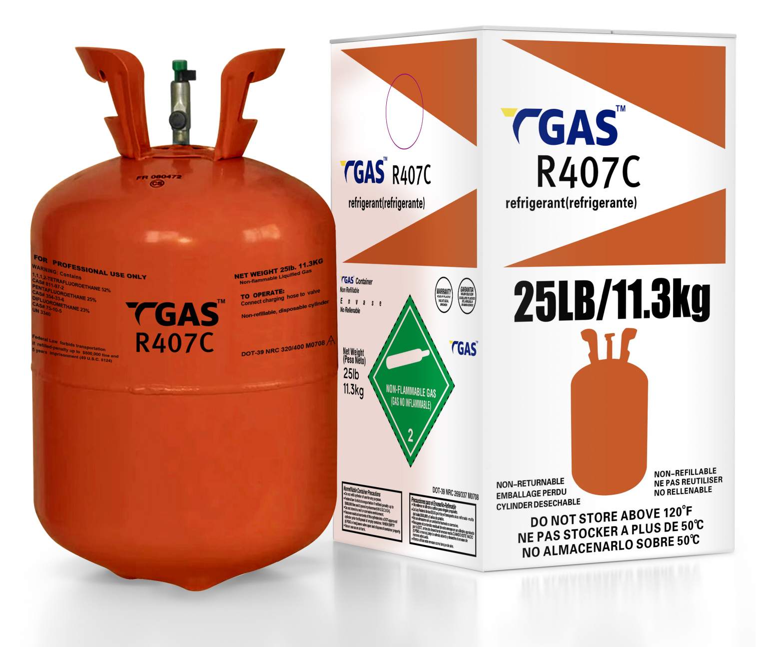 High-Purity R407C Refrigerant for HVAC