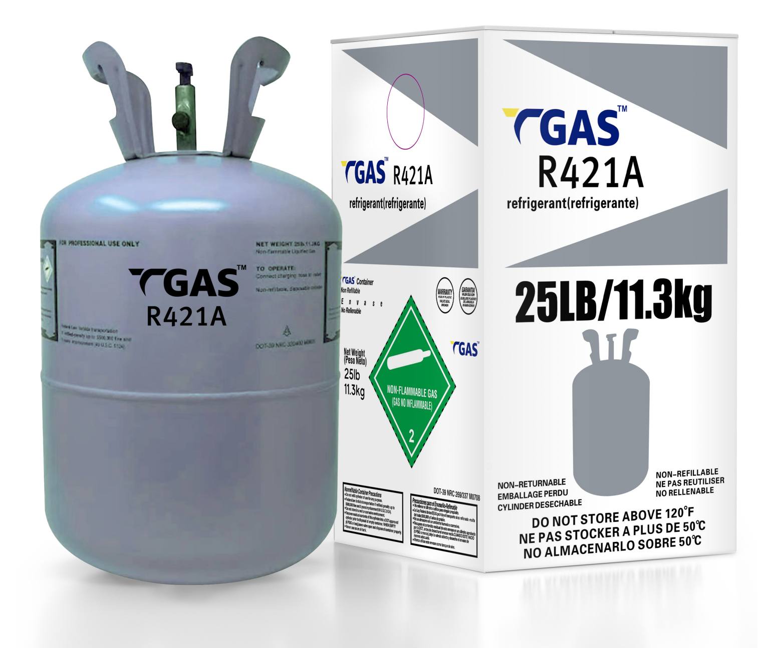 High Purity Refrigerant Gas R421A