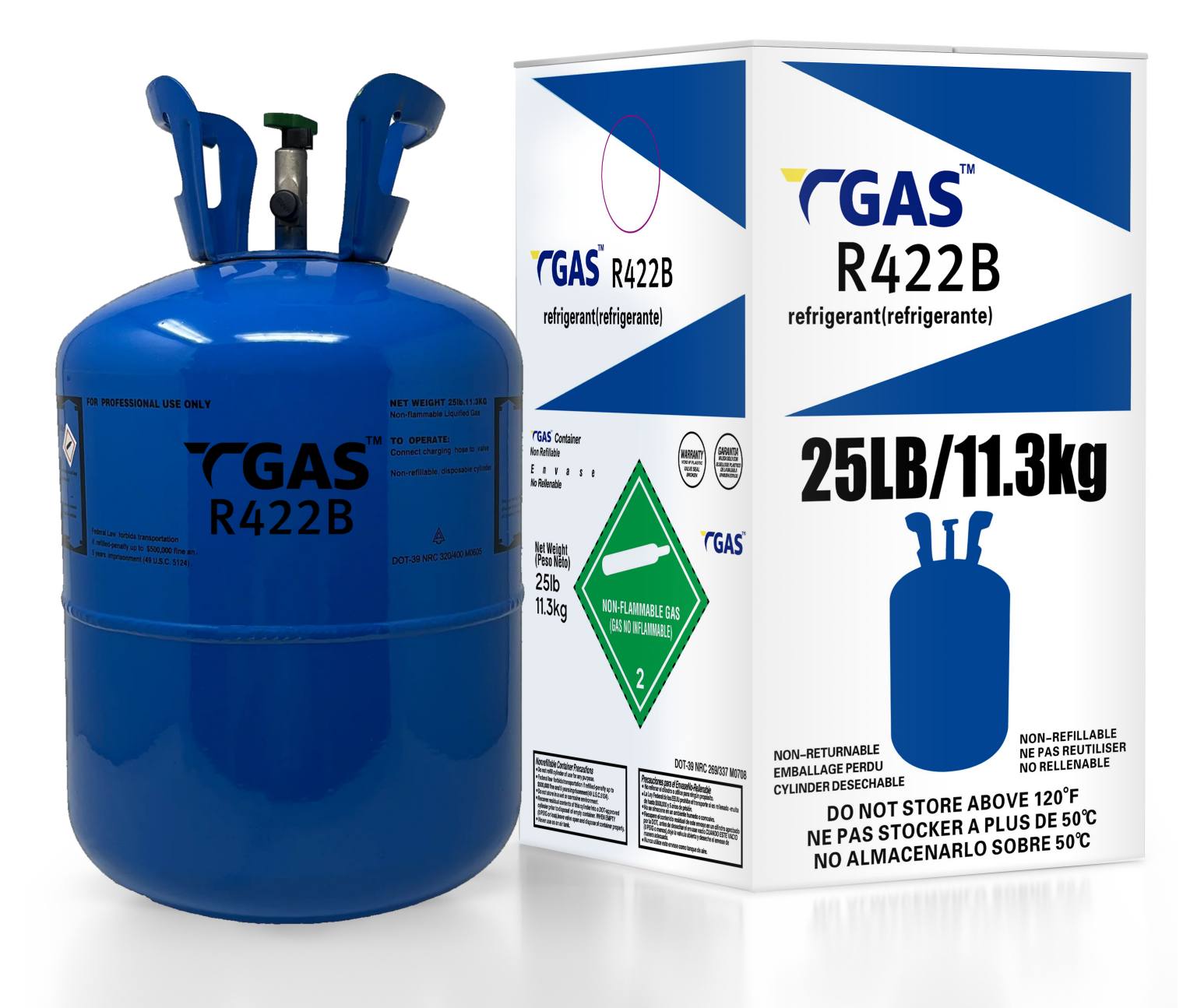 Pure R422B Refrigerant Gas